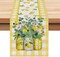 Yellow Buffalo Check Table Runner: Rustic Farmhouse Décor, 48 Inches